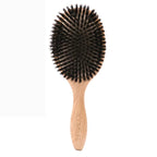 Hair Brush Natural Boar Bristles Detangles & Smooths