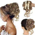 Hair Bun Clip-On Curly Natural-Looking