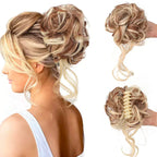 Hair Bun Clip-On Curly Natural-Looking