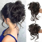 Hair Bun Clip-On Curly Natural-Looking