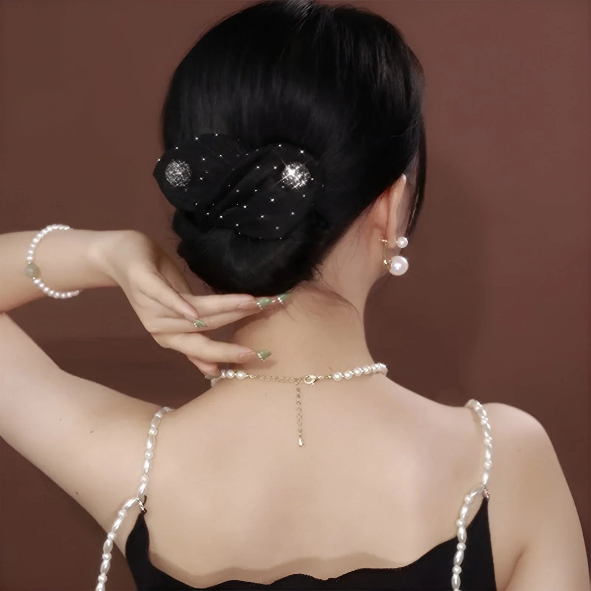 Hair Bun Styling Set Flexible Wire Satin Finish 7-Piece