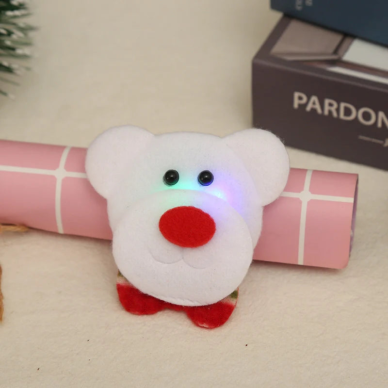 Hair Clip Christmas Handcrafted Felt & LED Lights