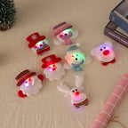 Hair Clip Christmas Handcrafted Felt & LED Lights