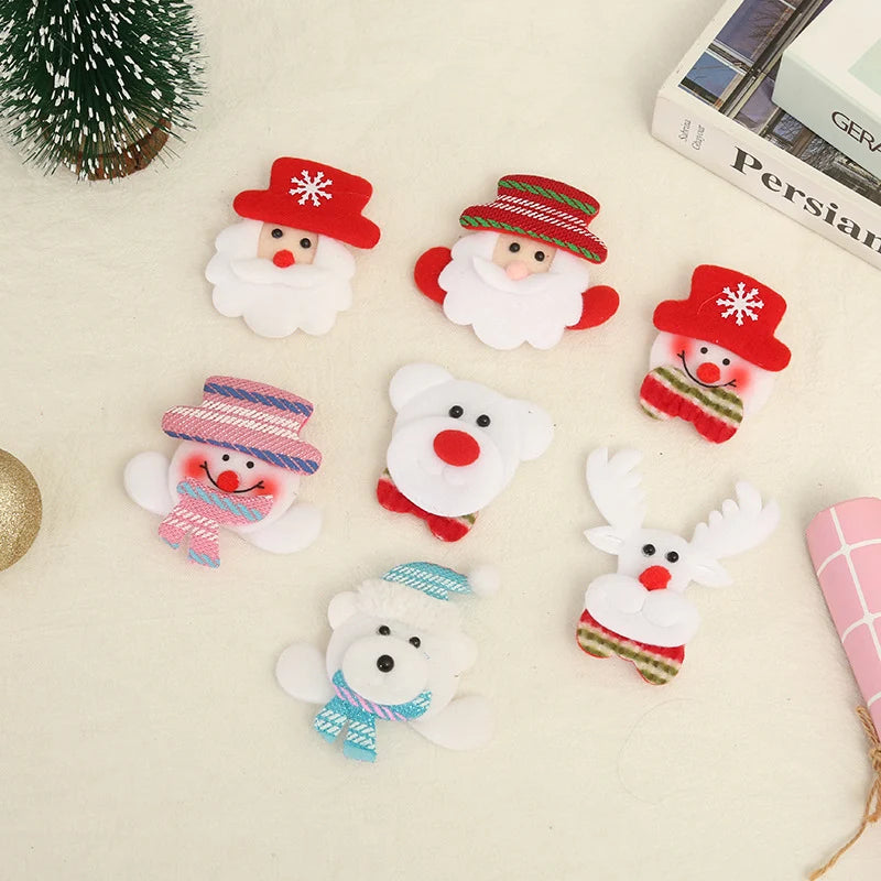 Hair Clip Christmas Handcrafted Felt & LED Lights