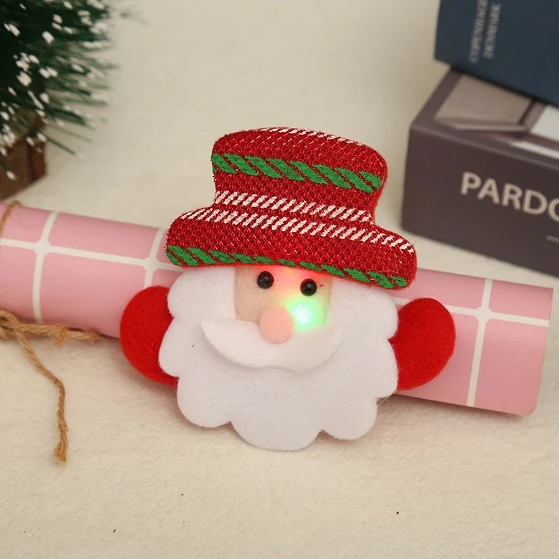 Hair Clip Christmas Handcrafted Felt & LED Lights