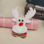 Hair Clip Christmas Handcrafted Felt & LED Lights
