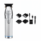 Hair Clipper Adjustable Guard Combs & Precision Blades USB Charging
