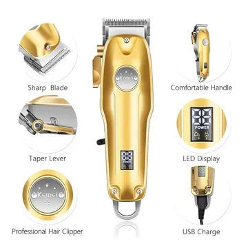 Hair Clipper Set Cordless Precision Ceramic Blades