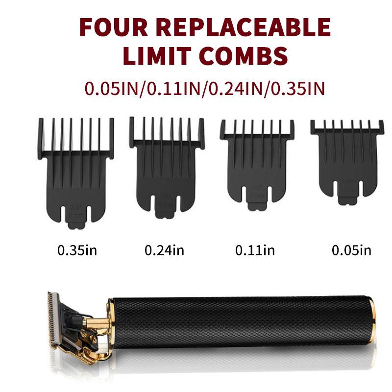 Hair Clipper & Trimmer Cordless Carbon Steel T-Blade