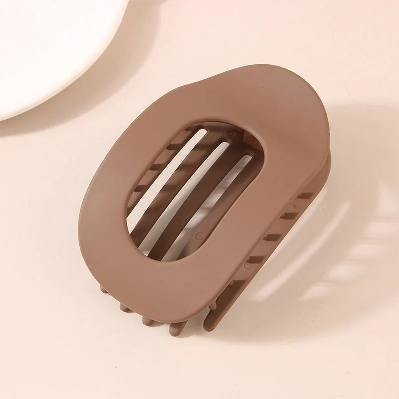 Hair Clips Flat Rounded Gentle Hold Set of 4