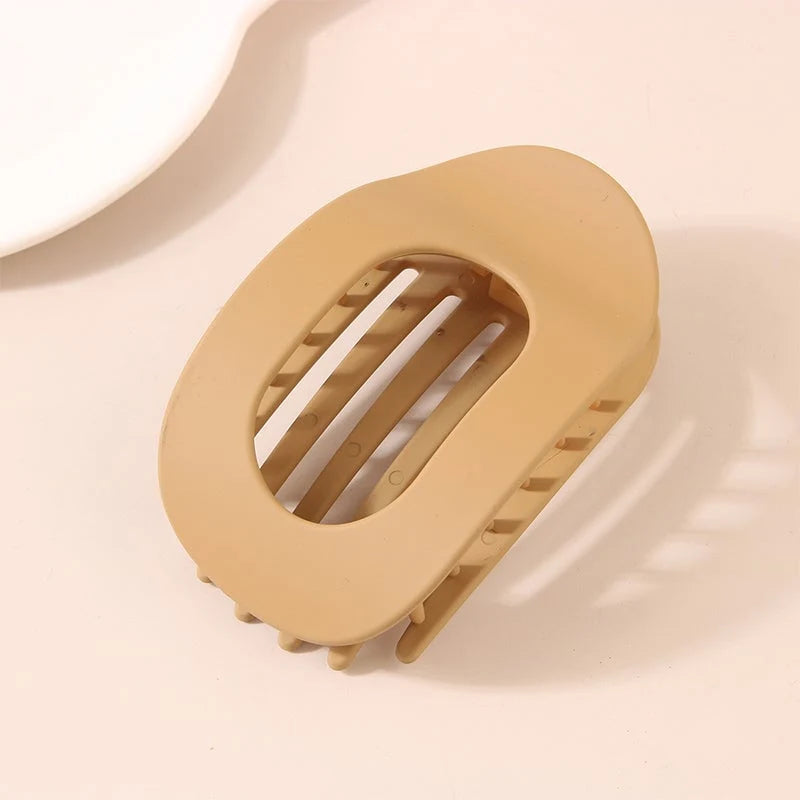 Hair Clips Flat Rounded Gentle Hold Set of 4