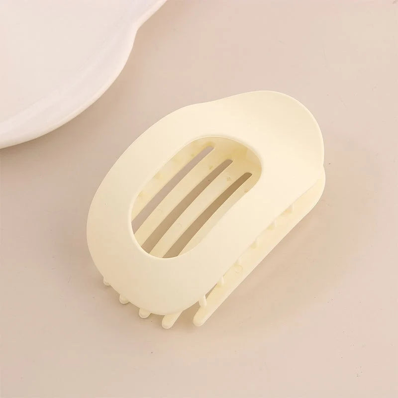 Hair Clips Flat Rounded Gentle Hold Set of 4