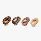 Hair Clips Flat Rounded Gentle Hold Set of 4