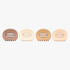 Hair Clips Flat Rounded Gentle Hold Set of 4