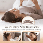 Hair Clips Flat Rounded Gentle Hold Set of 4
