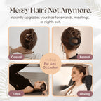 Hair Clips Flat Rounded Gentle Hold Set of 4