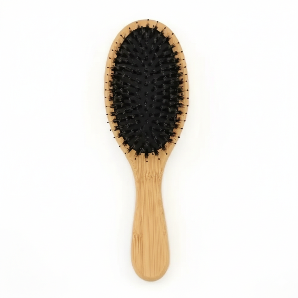 Hair Detangling Brush Boar & Nylon Bristles Ergonomic Grip