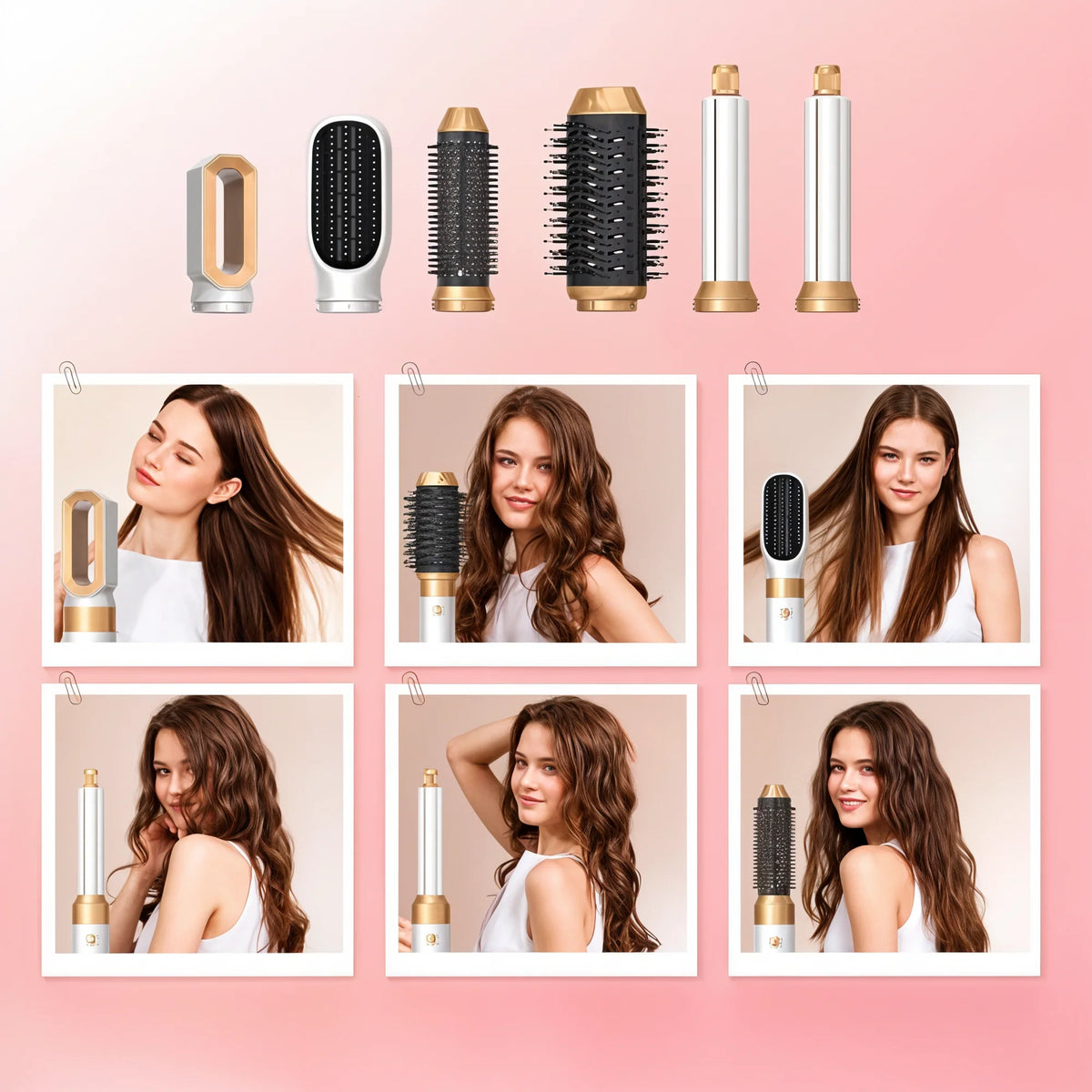 Hair Dryer 5-in-1 Ionic Interchangeable Attachments