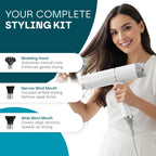 Hair Dryer Ionic Ceramic Frizz-Reducing Diffuser & Concentrator