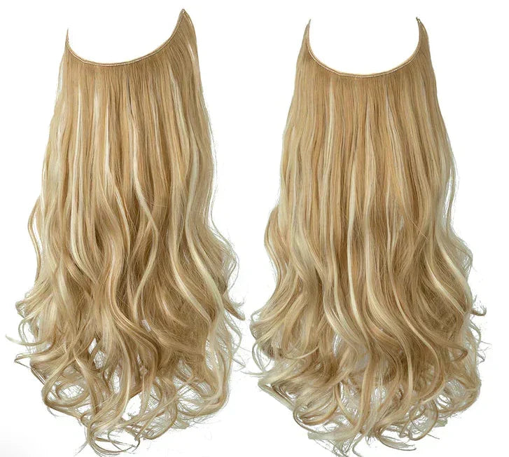 Hair Extensions 100% Human Hair Heat-Resistant Tangle-Free