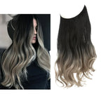 Hair Extensions 100% Human Hair Heat-Resistant Tangle-Free