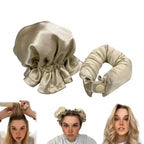Hair Rollers Heatless Satin Cover Adjustable Buckle