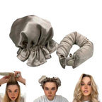 Hair Rollers Heatless Satin Cover Adjustable Buckle