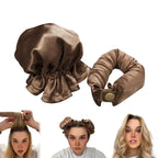 Hair Rollers Heatless Satin Cover Adjustable Buckle