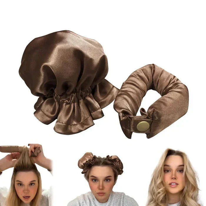 Hair Rollers Heatless Satin Cover Adjustable Buckle