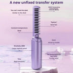 Hair Straightener Comb Cordless Ceramic Rechargeable Frizz Control