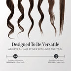 Hair Straightener & Curler Titanium Plates 5 Heat Settings