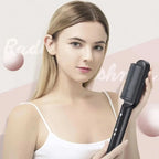 Hair Straightening Brush Heated Comb Teeth LED Temp Control
