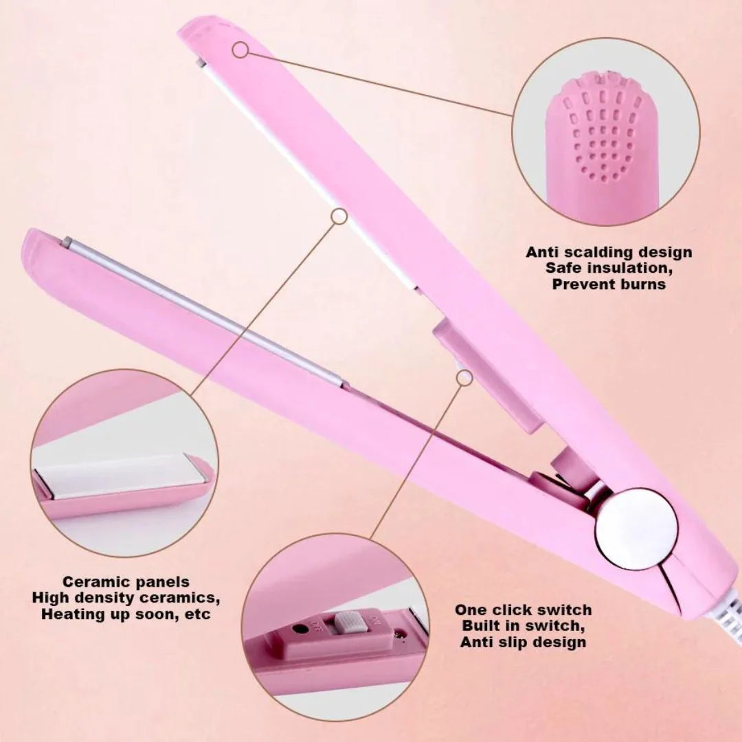 Hair Styler 2-In-1 Ceramic 3D Moving Plates