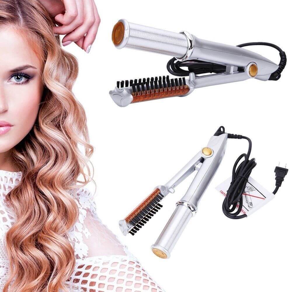 Hair Styler Rotating Barrel & Tourmaline Ceramic Ionic Bristles