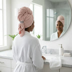 Hair Towel Wrap Quick-Dry Coral Velour