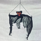 Halloween Bat Decoration Glowing Red Eyes Indoor Outdoor