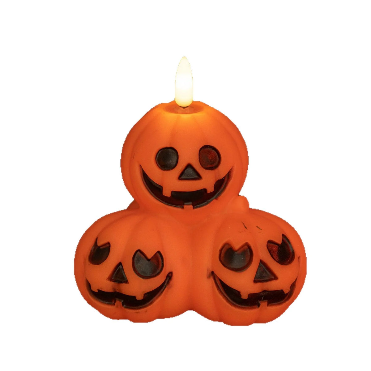 Halloween Candle Pumpkin Shaped Flameless Battery Operated