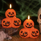 Halloween Candle Pumpkin-Shaped Flameless LED