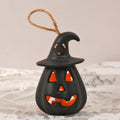 Halloween Candle Pumpkin & Witch Hat Durable Plastic Indoor Outdoor