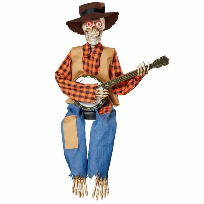 Halloween Decoration Animated Skeleton Duo Motion Activated