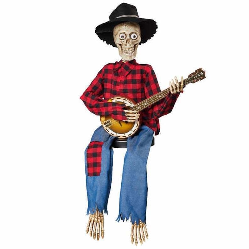 Halloween Decoration Animated Skeleton Duo Motion Activated