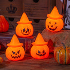 Halloween Decoration Lamp Pumpkin Witch Hat Soft Warm Light