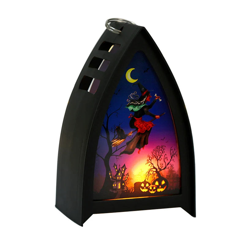 Halloween Decorative Lamp Creepy Pumpkin Motif Energy-Efficient LED