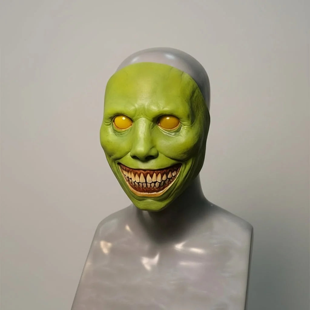 Halloween Face Mask Molded Latex & LED Eyes