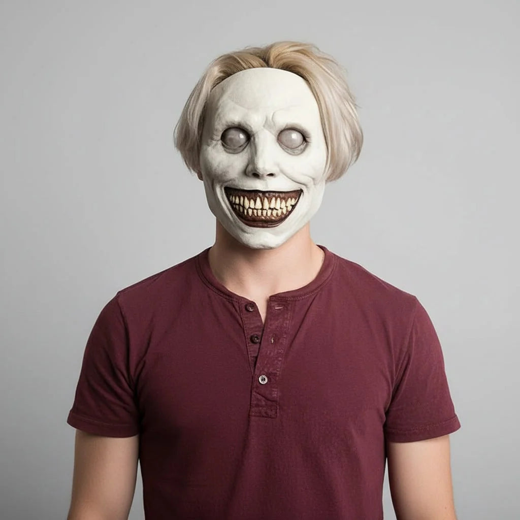 Halloween Face Mask Molded Latex & LED Eyes