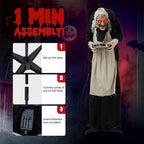 Halloween Figure 5 Ft Sound & Motion-Activated Red LED Eyes