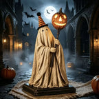 Halloween Figure Handcrafted Ghost Glowing Pumpkin Indoor & Outdoor