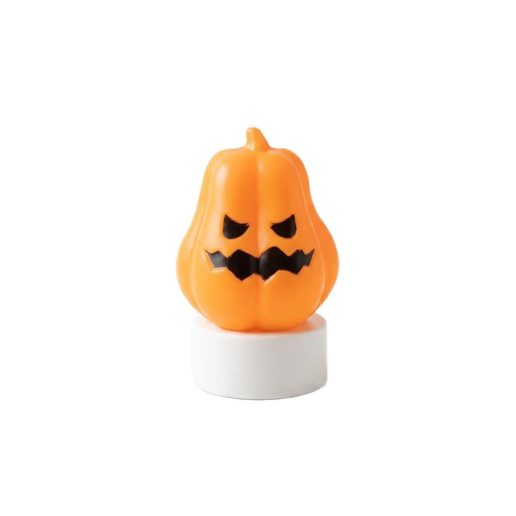 Halloween Figurine Grim Pumpkin Non-Toxic Plastic Stable Base
