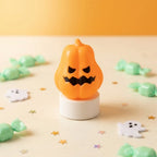 Halloween Figurine Grim Pumpkin Non-Toxic Plastic Stable Base