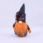 Halloween Figurine Witch Hat Pumpkin Motifs Orange Beard